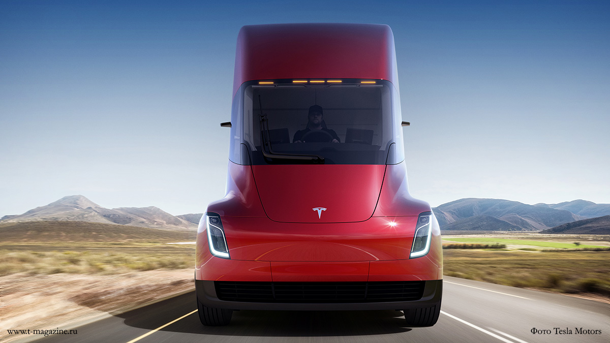 Первый электрический грузовик Tesla Semi Truck