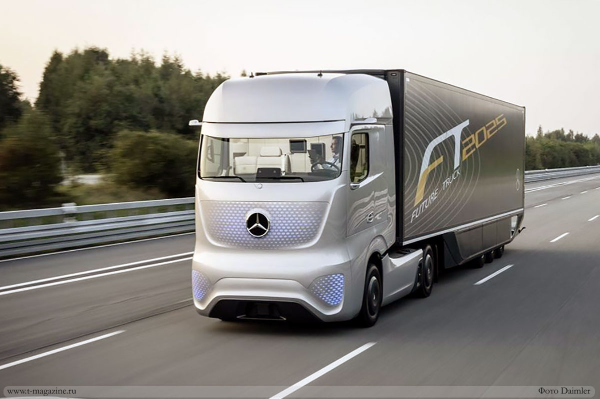 Прототип водородного грузовика Mercedes Benz на топливных элементах