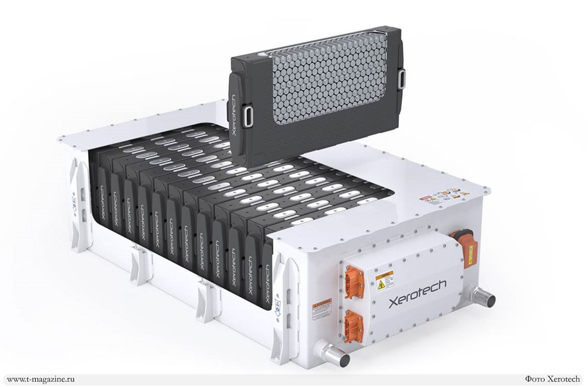 Модульная батарея Xerotech Hibernium с системой охлаждения