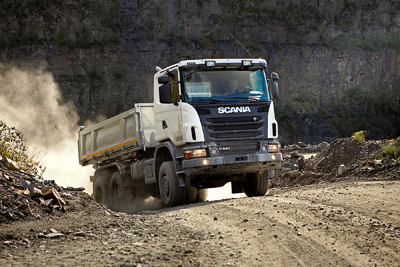 Новые внедорожные грузовики Scania