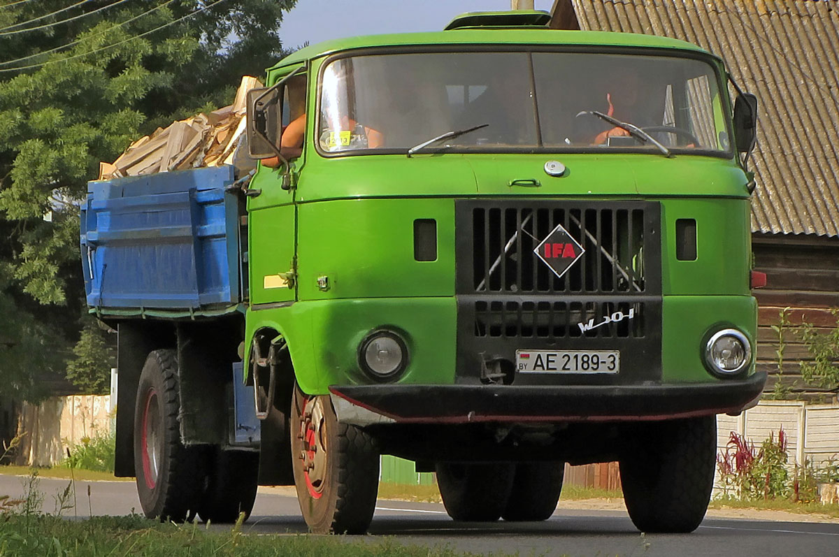 Грузовик IFA W 50L на дороге в Беларуси