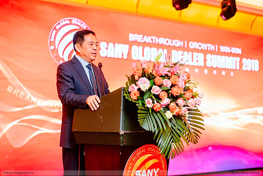 Фото Xiang Wenbo, президента SANY Heavy Industry