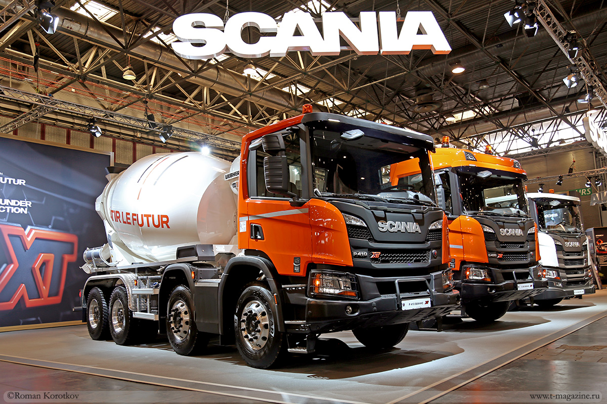 Фото стенда Scania на выставке Intermat 2018