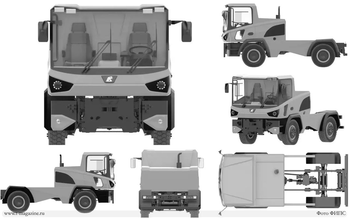 Эскизы нового грузовика КОРМЗ в разных ракурсах